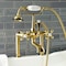 Kingston Brass AE109T7 Deck Mount Clawfoot Tub Faucet, Brushed Brass AE109T7 - alternate 6